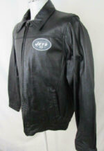 NFL Black New York Jets Leather Jacket