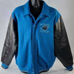 NFL Carolina Panthers Blue And Black Varsity Jacket