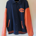 NFL Chicago Bears Blue And Orange Varsity Jacket