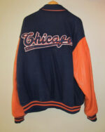 NFL Chicago Bears Blue And Orange Varsity Jacket