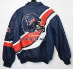 NFL Houston Texans Jeff Hamilton Leather Jacket