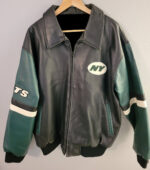 NFL New York Jets Football Leather Jacket