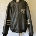 NFL Oakland Raiders Black Leather Jacket