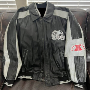 NFL Oakland Raiders Football Leather Jacket