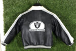 NFL Oakland Raiders Multicolor Leather Jacket