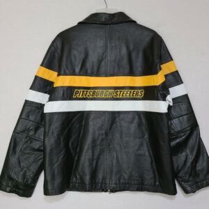 NFL Pittsburgh Steelers Tricolor Leather Jacket