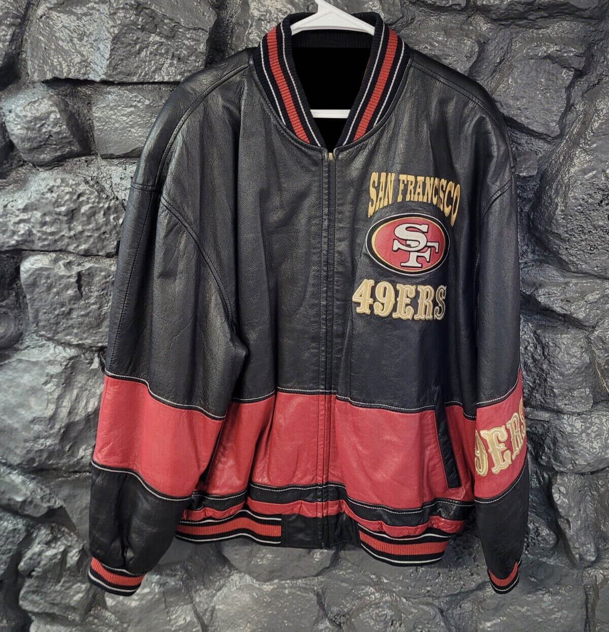 NFL Team San Francisco 49ers Leather Jacket (1) NFL Team San Francisco 49ers Leather Jacket