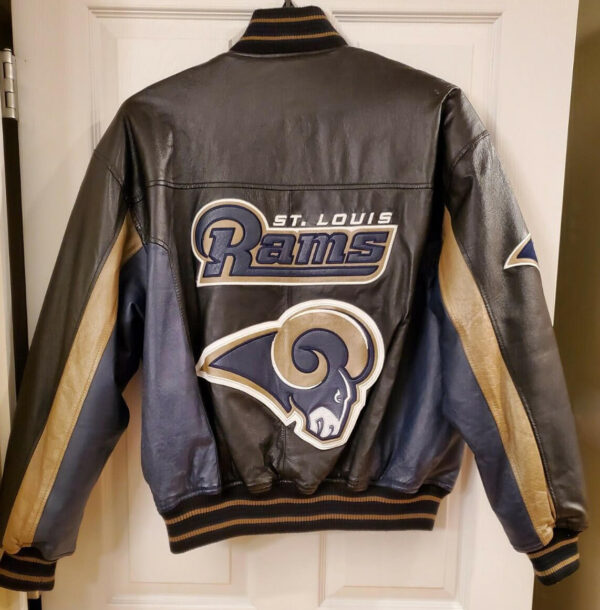 NFL Team St. Louis Rams Leather Jacket