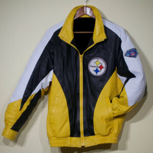 Pro Player NFL Pittsburgh Steelers Football Leather Jacket