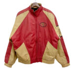 San Francisco 49ers Red And Cream Leather Jacket