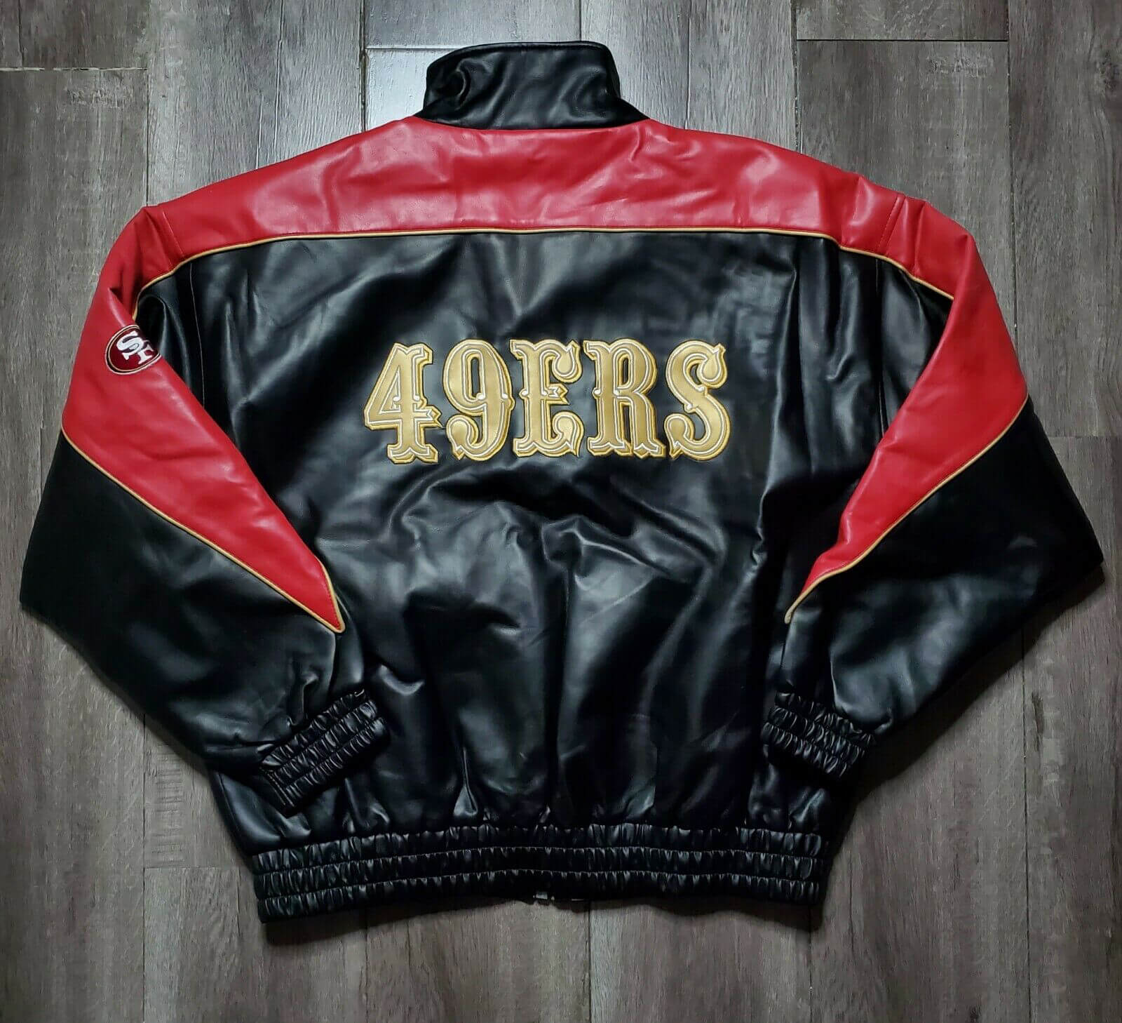 vintage 49ers leather jacket