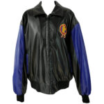 Scooby Doo Collared Bomber Leather Jacket