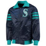 Seattle Mariners The Captain II MLB Navy Satin Jacket