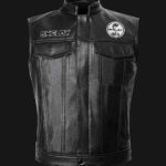 Shelby MotorCar Black Leather Vest
