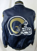 St Louis Rams Tricolor Leather Jacket