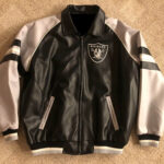 Vintage G-III Oakland Raiders Football Leather Jacket