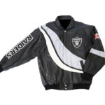 Vintage Jeff Hamilton Oakland Raiders Leather Jacket