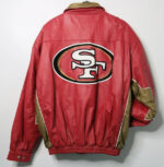 Vintage Jeff Hamilton San Francisco 49ers Leather Jacket