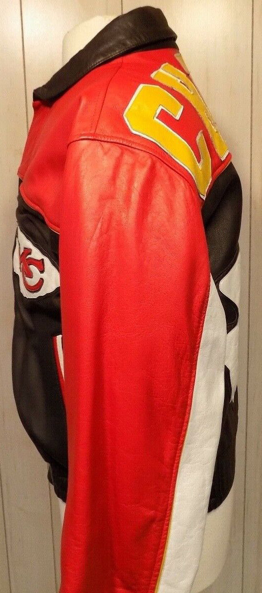 Vintage Kansas City Chiefs Football Leather Jacket Maker of Jacket