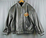 Vintage MLB Team Baltimore Orioles Block Leather Jacket