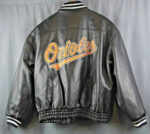 Vintage MLB Team Baltimore Orioles Block Leather Jacket