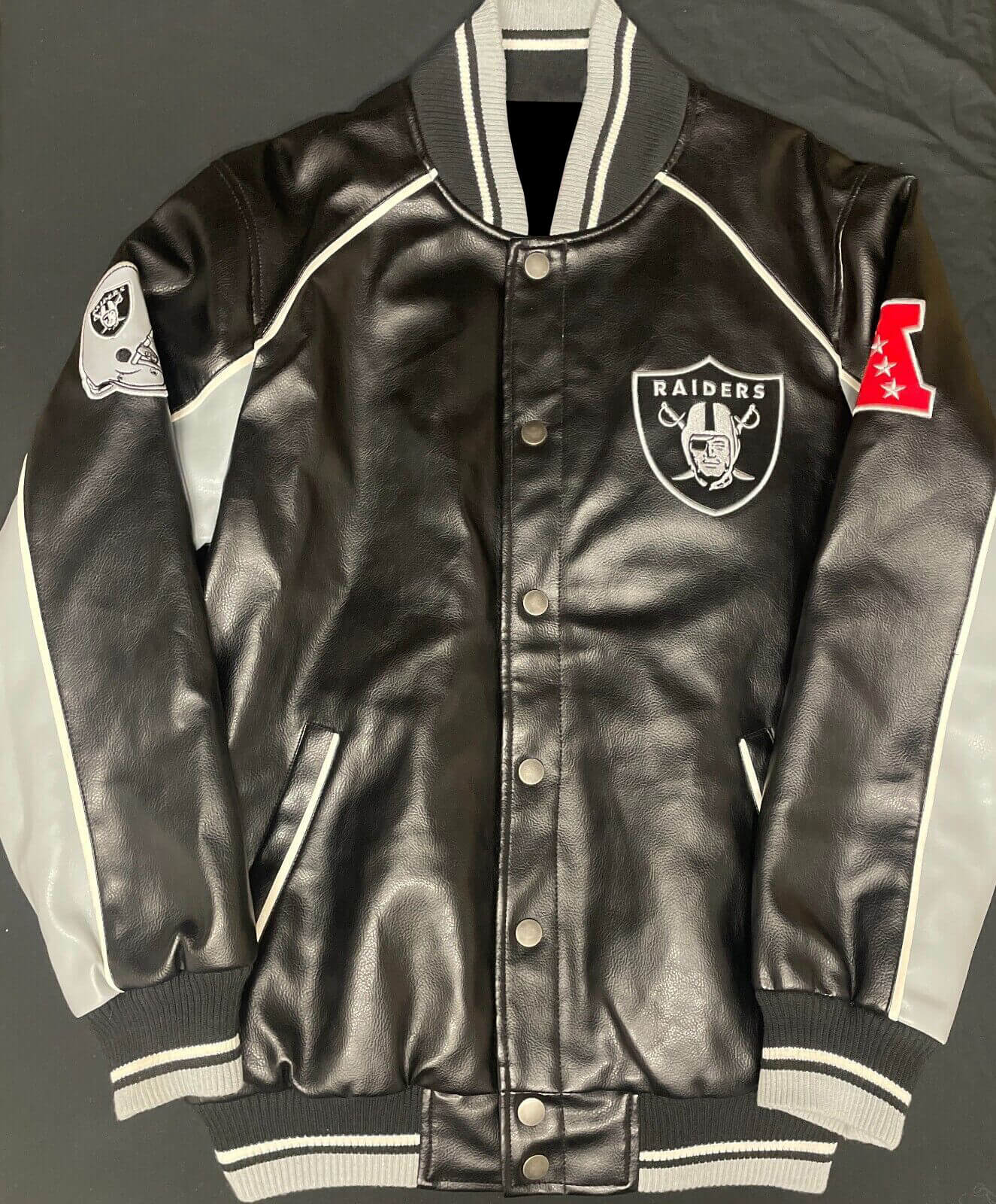 Maker of Jacket Fashion Jackets Vintage Jeff Hamilton Oakland Raiders Leather