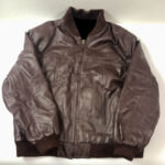 Vintage NFL Carl Banks Cleveland Browns Leather Jacket