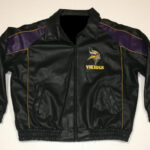 Vintage NFL Minnesota Vikings Football Leather Jacket
