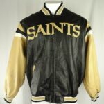 Vintage NFL New Orleans Saints Leather Jacket