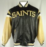 Vintage NFL New Orleans Saints Leather Jacket