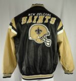 Vintage NFL New Orleans Saints Leather Jacket