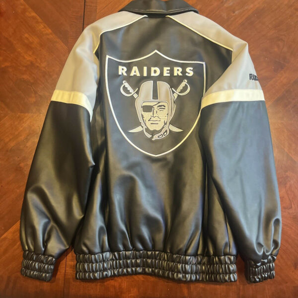 Vintage Oakland Raiders Football Leather Jacket - Maker of Jacket