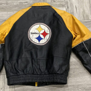 Vintage NFL Pittsburgh Steelers Pro Player Leather Jacket