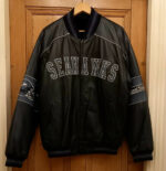 Vintage NFL Seattle Seahawks Football Leather Jacket