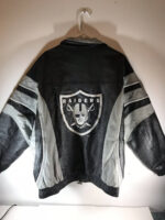 Vintage Oakland Raiders NFL Team Leather Jacket