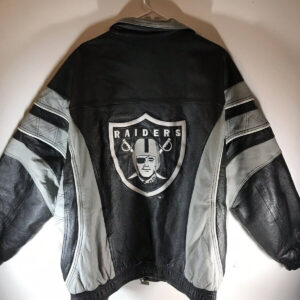 Vintage Oakland Raiders NFL Team Leather Jacket