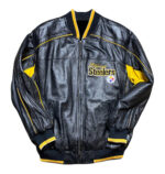 Vintage Pittsburgh Steelers Carl Banks G-III Leather Jacket