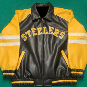 Vintage Pittsburgh Steelers Jeff Hamilton Leather Jacket
