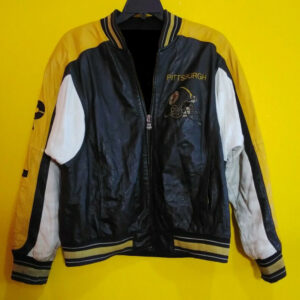 Vintage Pittsburgh Steelers NFL Team Leather Jacket