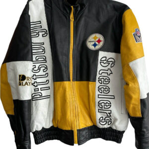 Vintage Pittsburgh Steelers Pro Player Leather Jacket