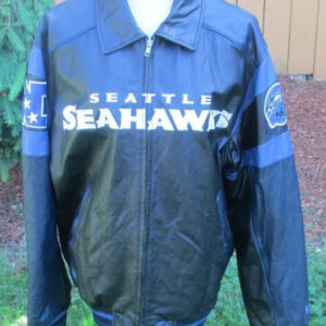 Vintage Seattle Seahawks NFL Team Leather Jacket