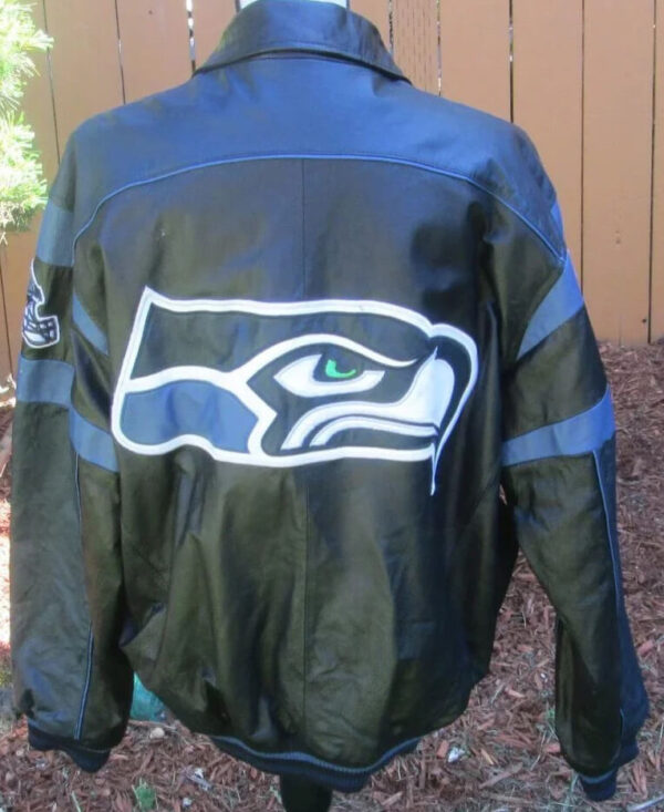 Vintage Seattle Seahawks NFL Team Leather Jacket