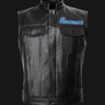 CFL Team Toronto Argonauts Black Leather Vest