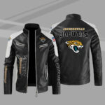 Jacksonville Jaguars Black Color Block Leather Jacket