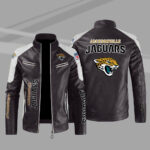 Jacksonville Jaguars Maroon Color Block Leather Jacket