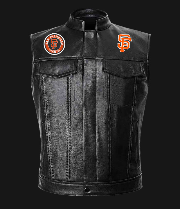 MLB-Team-Black-San-Francisco-Giants-Leather-Vest-1 MLB Team Black San Francisco Giants Leather Vest