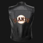 MLB Team Black San Francisco Giants Leather Vest