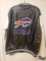 NFL Buffalo Bills Black And White Leather Jacket