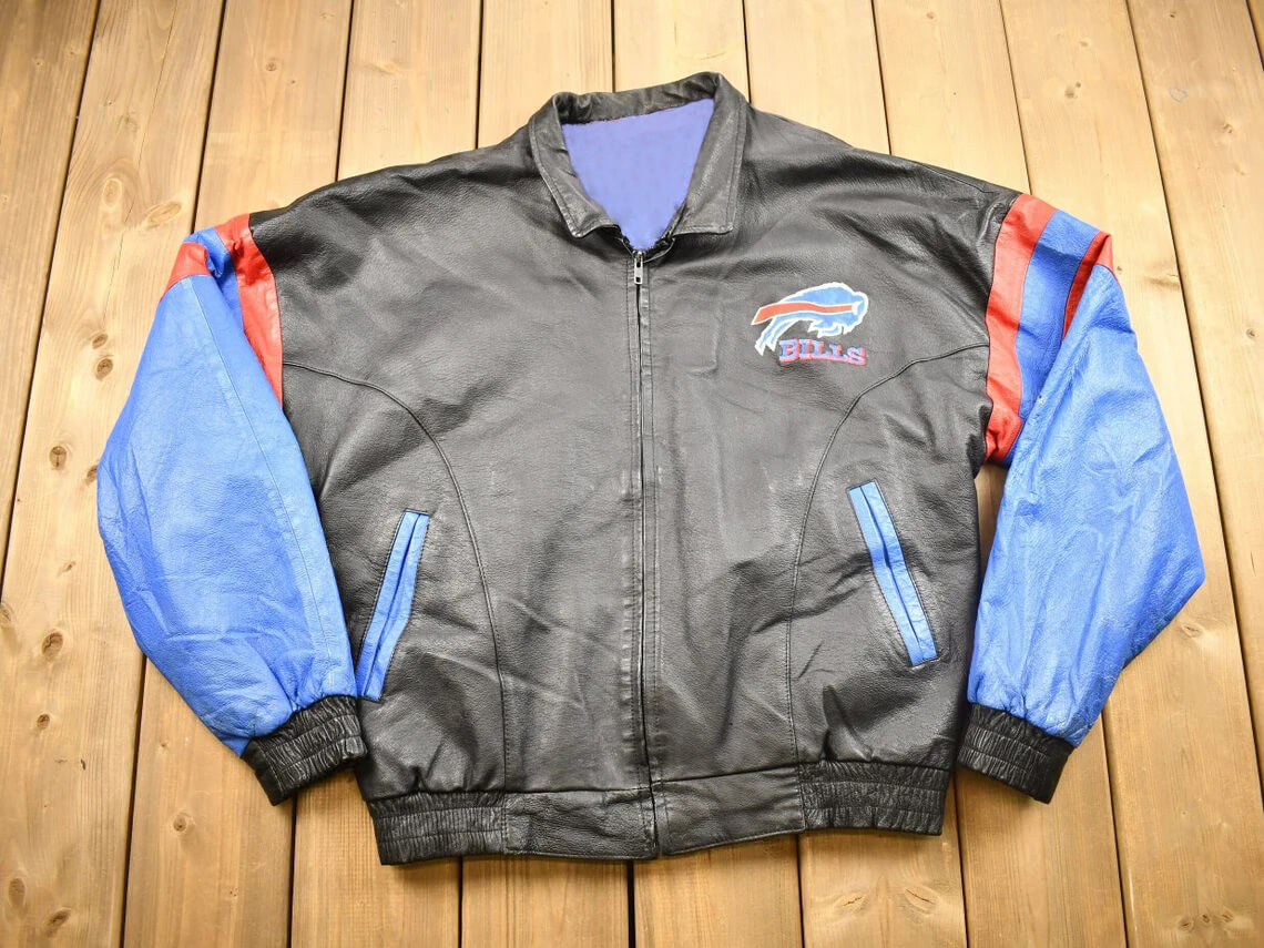 NFL Buffalo Bills Pro Player Leather Jacket (1) NFL Buffalo Bills Pro Player Leather Jacket
