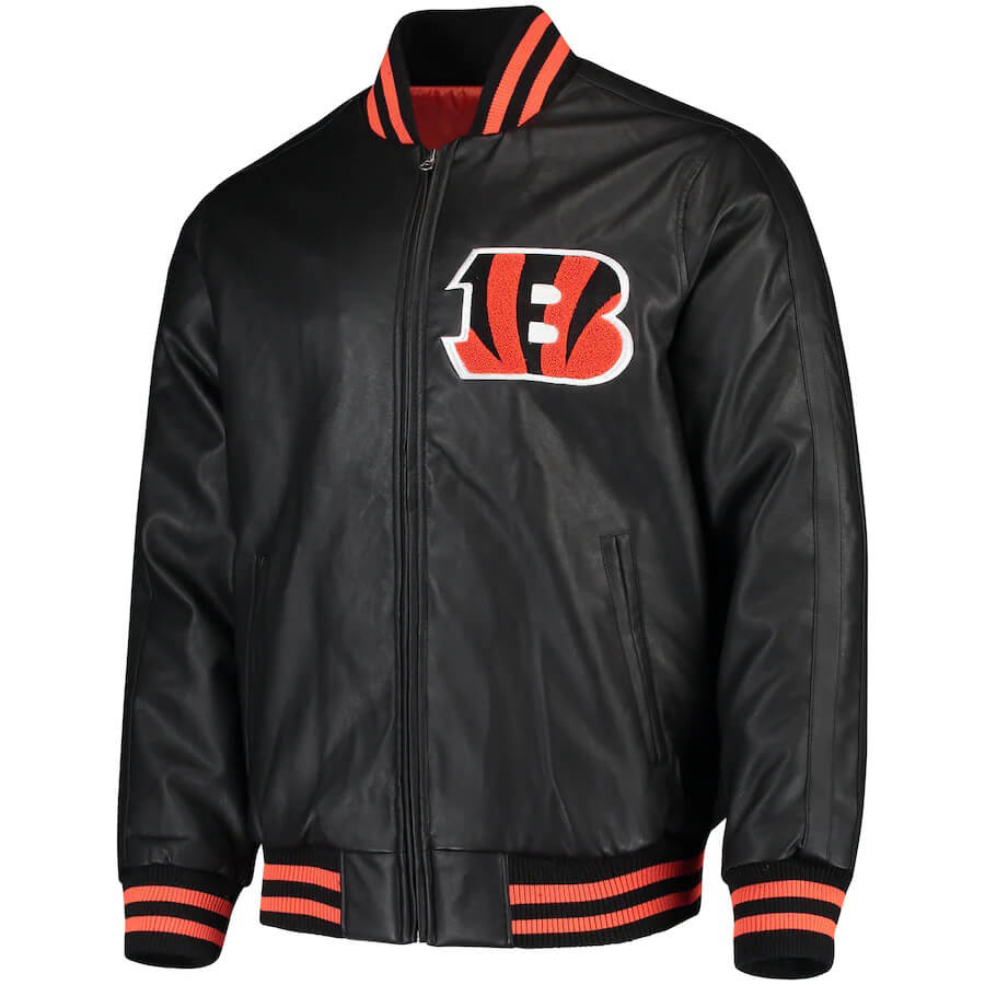 NFL Cincinnati Bengals G-III Sports Leather Jacket (1) NFL Cincinnati Bengals G-III Sports Leather Jacket